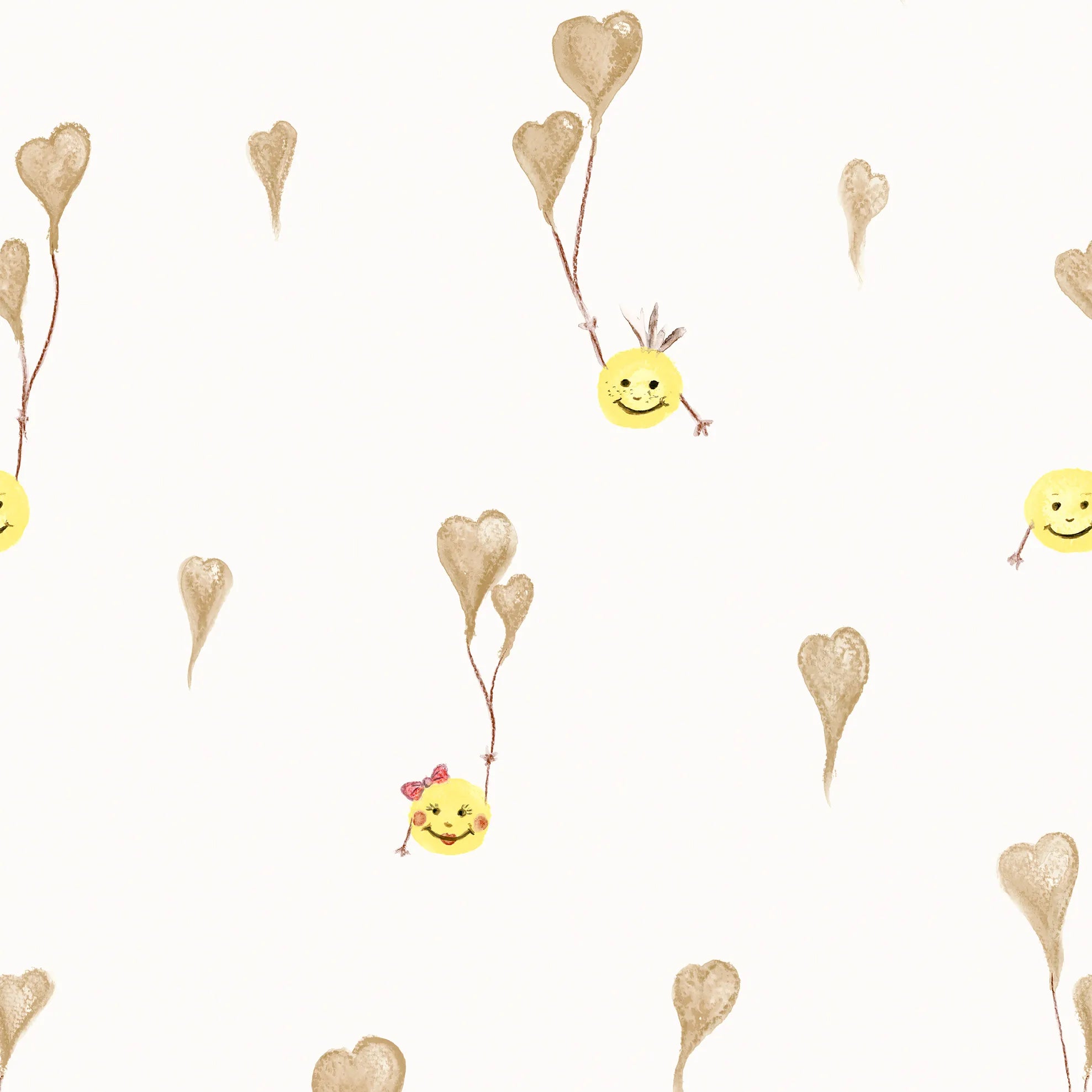 Happy Inner Child - Inner Smile kids wallpaper Hohenberger Roll Beige 27556