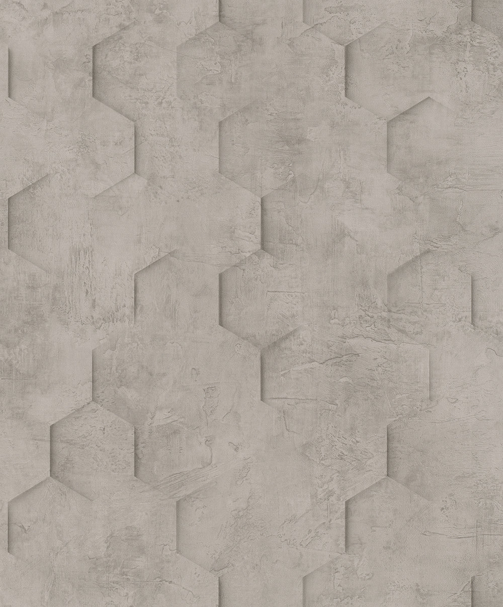 Loft Superior - Metropolis geometric wallpaper Marburg Roll Greige  34162