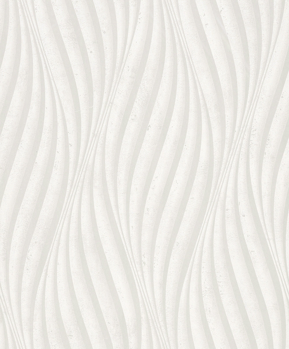 City Glow - Tranquil Tides geometric wallpaper Marburg Roll White  34258