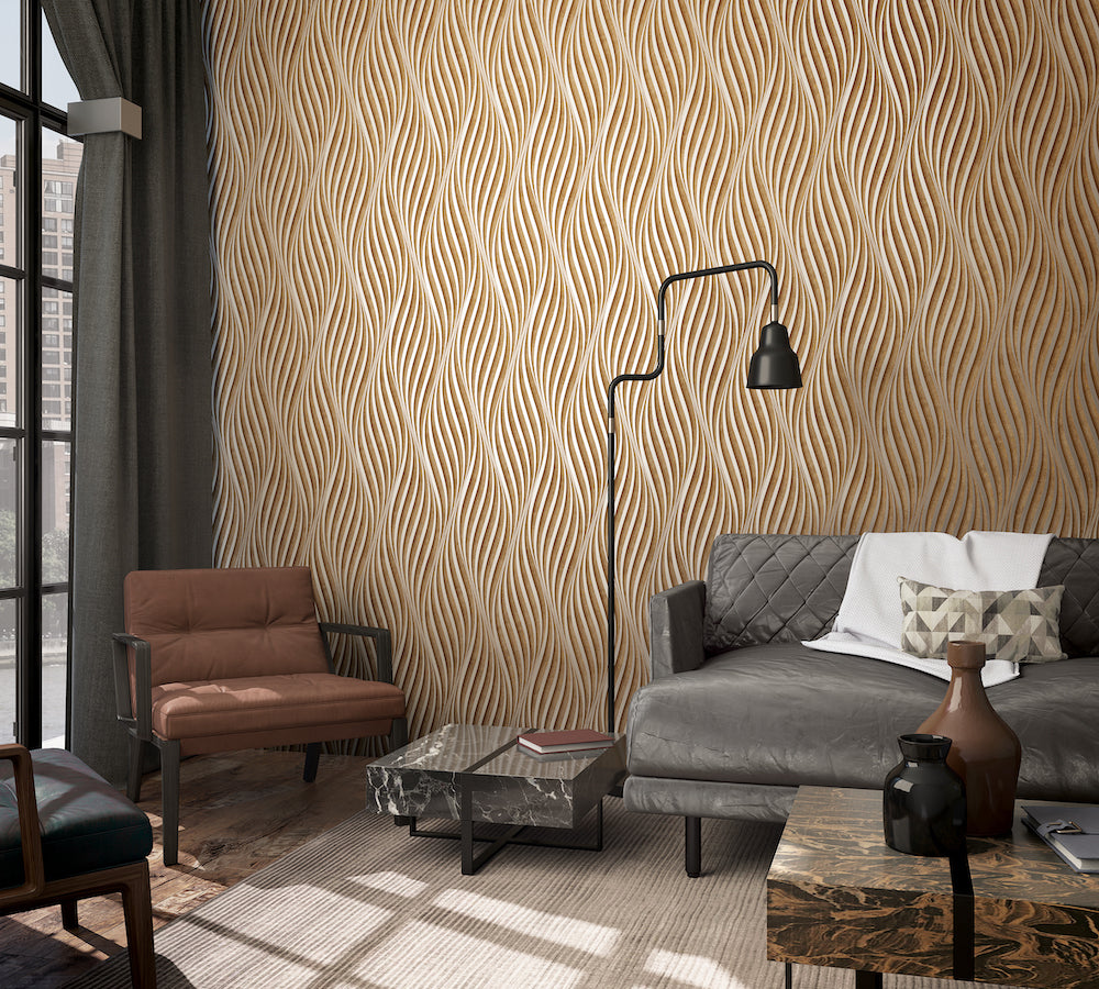 City Glow - Tranquil Tides geometric wallpaper Marburg    