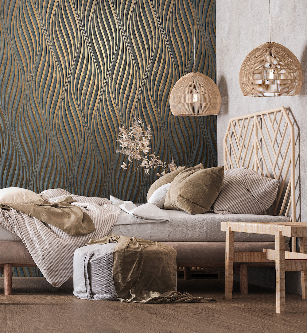 City Glow - Tranquil Tides geometric wallpaper Marburg    