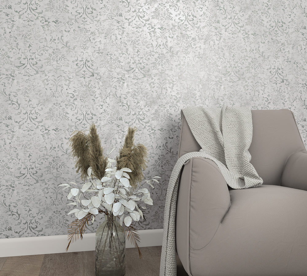 City Glow - Ornate Florals damask wallpaper Marburg    