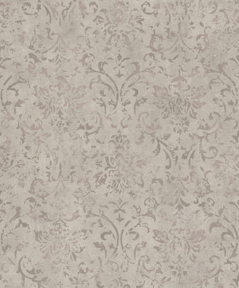 City Glow - Ornate Florals damask wallpaper Marburg Roll Beige  34293