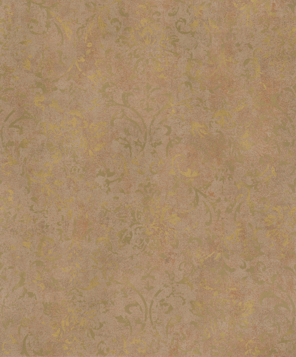 City Glow - Ornate Florals damask wallpaper Marburg Roll Brown  34295