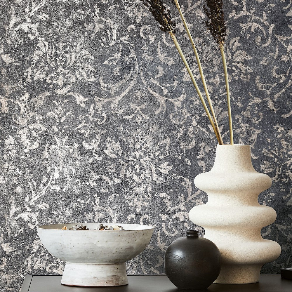 City Glow - Ornate Florals damask wallpaper Marburg    