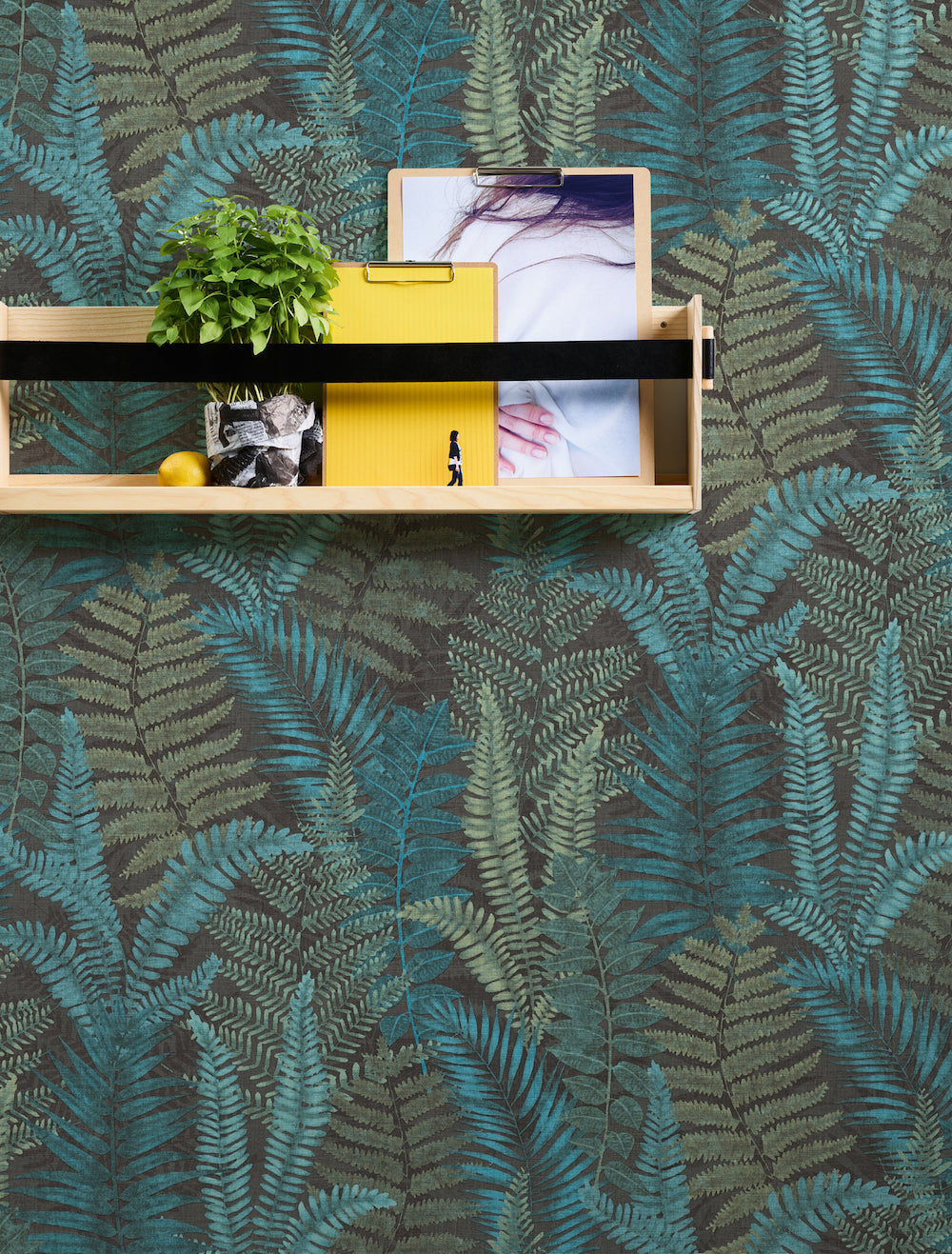 Famous Garden - Colourful Ferns botanical wallpaper AS Creation    