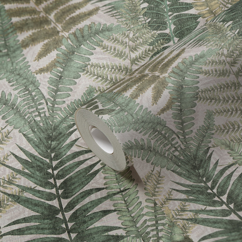 Famous Garden - Colourful Ferns botanical wallpaper AS Creation    