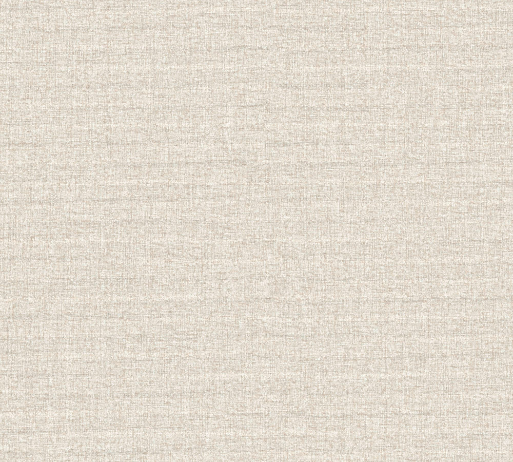 Famous Garden - Famous Linen Plain plain wallpaper AS Creation Roll Cream  393532