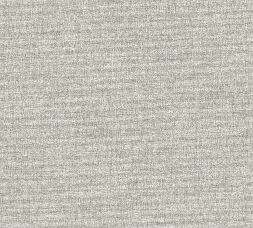 Famous Garden - Famous Linen Plain plain wallpaper AS Creation Roll Grey  393537