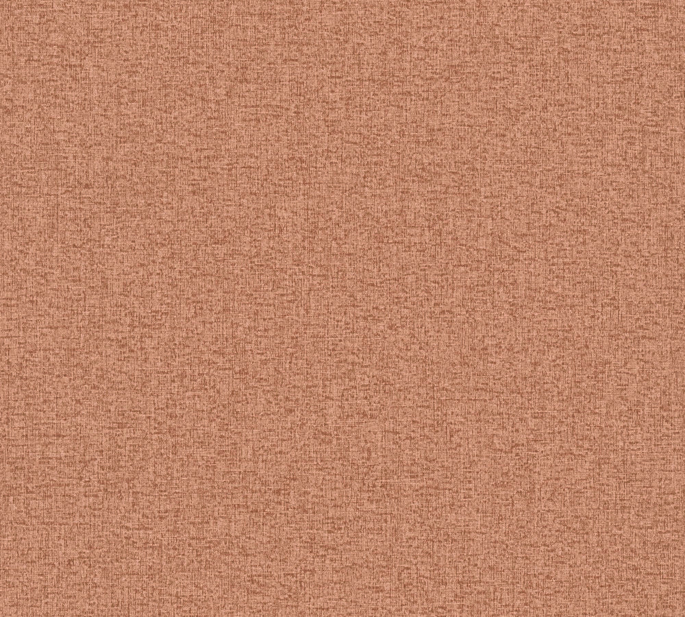 Famous Garden - Famous Linen Plain plain wallpaper AS Creation Roll Orange  393541