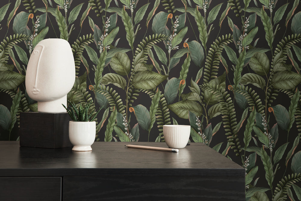 Drawn Into Nature - Foliage botanical wallpaper AS Creation    