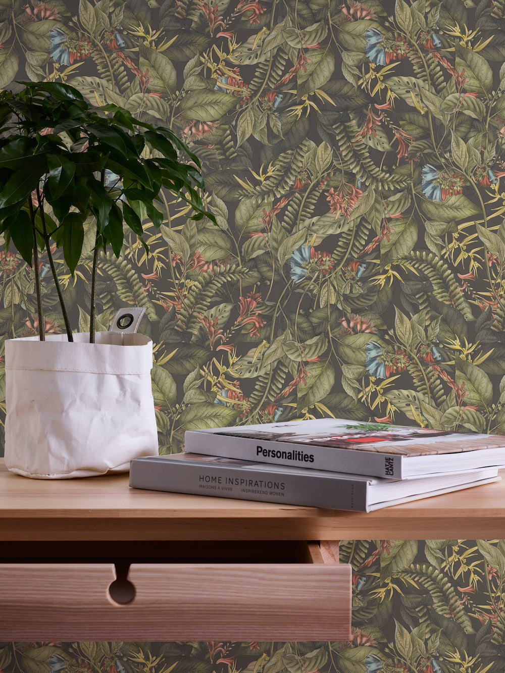 Drawn Into Nature - Dancing Nature botanical wallpaper AS Creation    