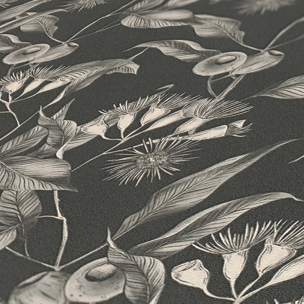 Drawn Into Nature - Leaves & Flowers botanical wallpaper AS Creation    