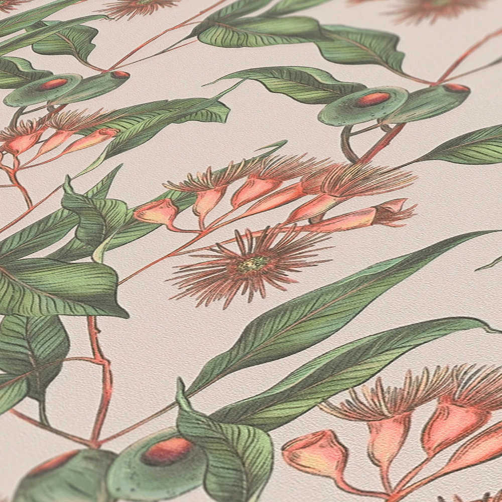 Drawn Into Nature - Leaves & Flowers botanical wallpaper AS Creation    