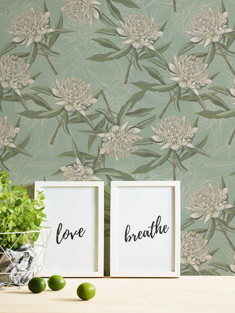 Drawn Into Nature - Full Bloom botanical wallpaper AS Creation    