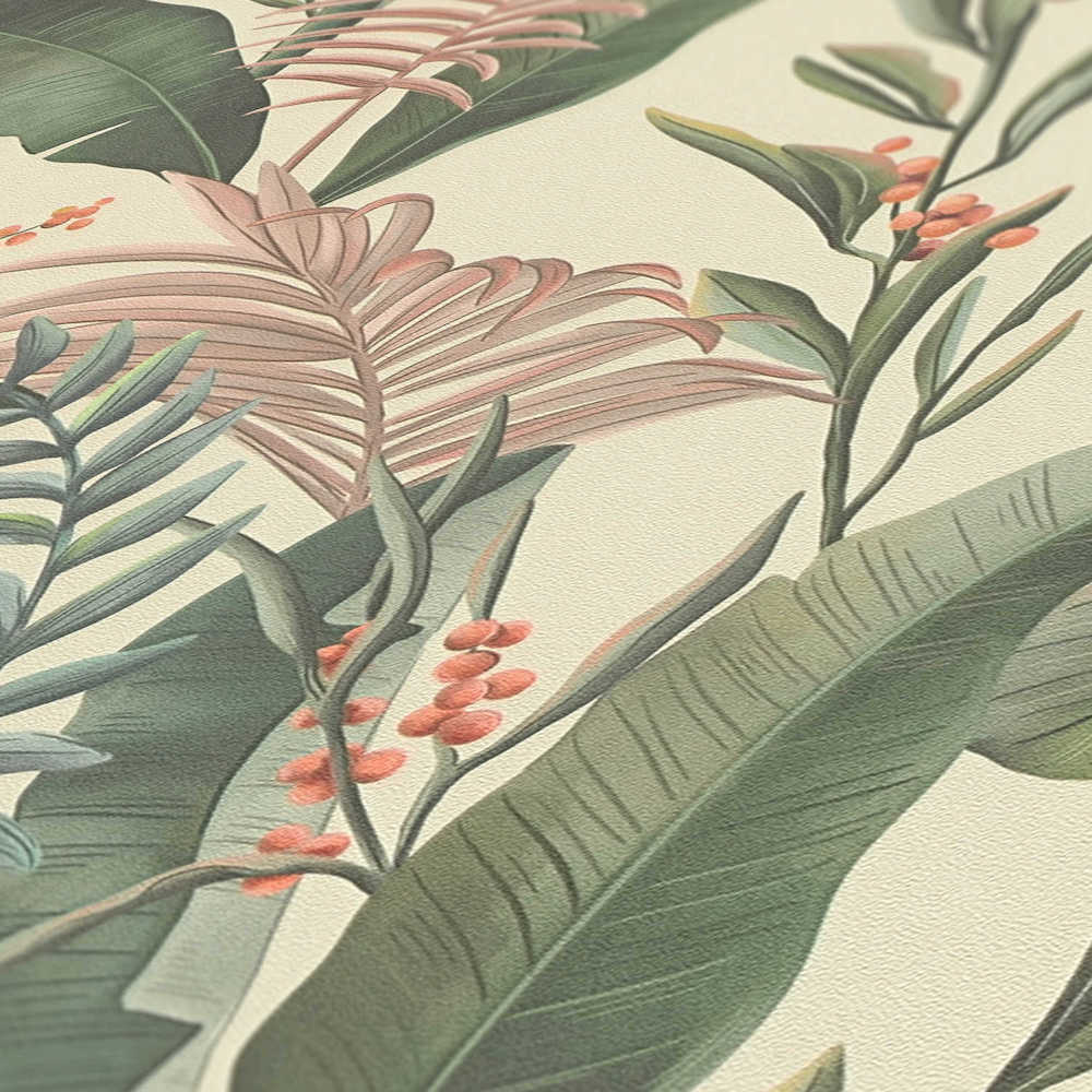 Drawn Into Nature - Jungle botanical wallpaper AS Creation    