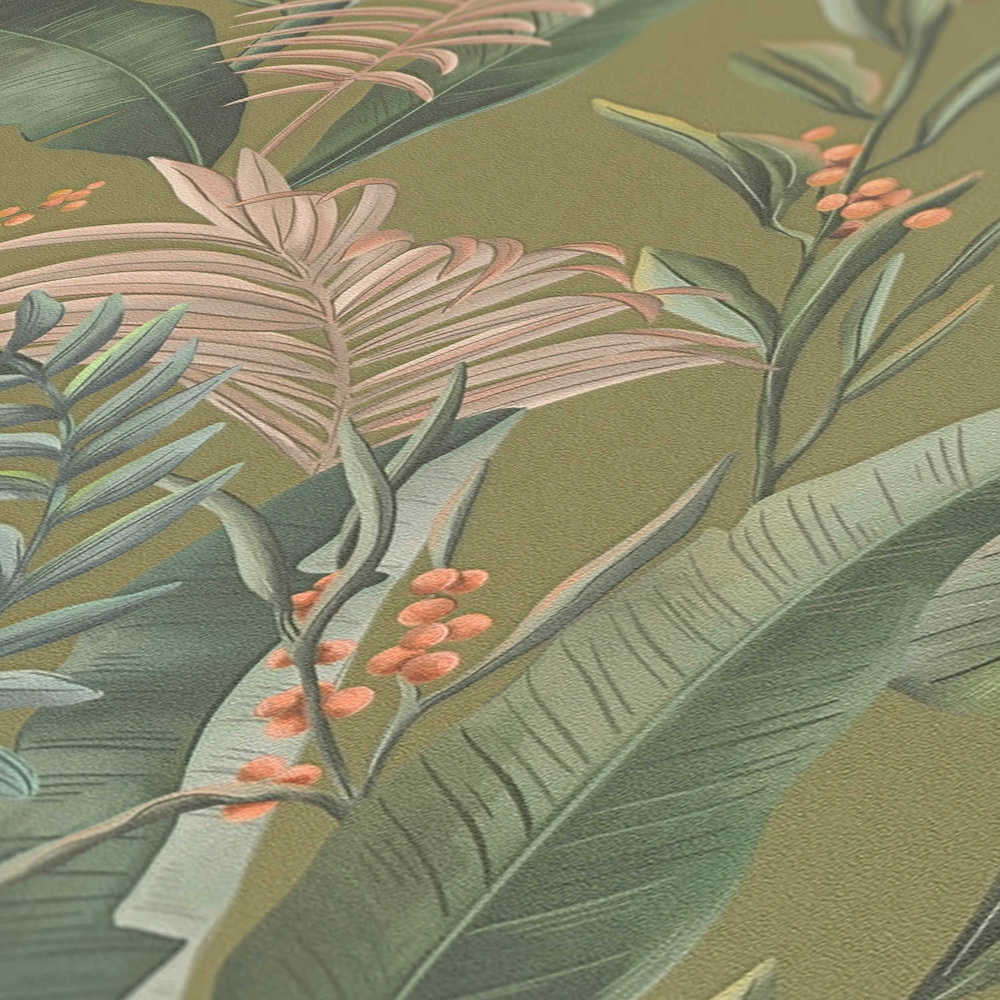 Drawn Into Nature - Jungle botanical wallpaper AS Creation    