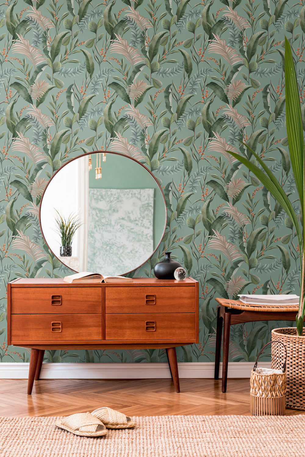 Drawn Into Nature - Jungle botanical wallpaper AS Creation    