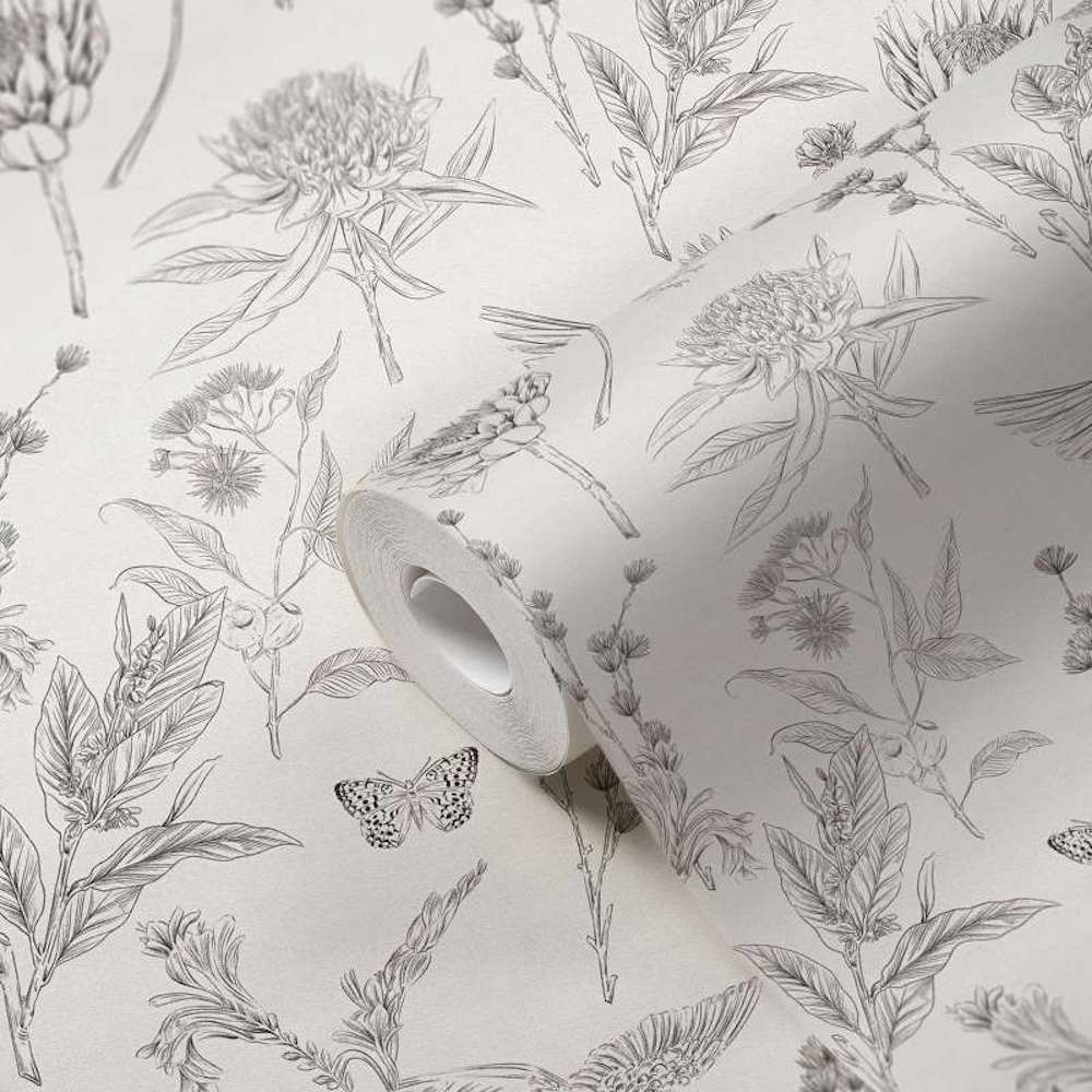 Drawn Into Nature - Birds of Nature botanical wallpaper AS Creation    