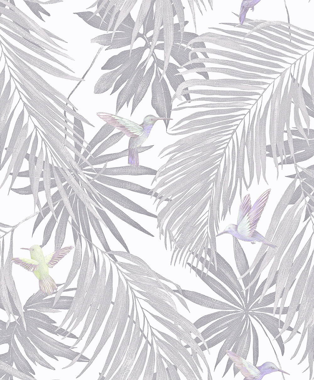 Spirit of Jungle - Palm Oasis botanical wallpaper Marburg Roll Grey  47407