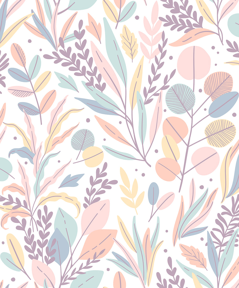 Spirit of Jungle - Botanical Burst botanical wallpaper Marburg Roll Pink  47411