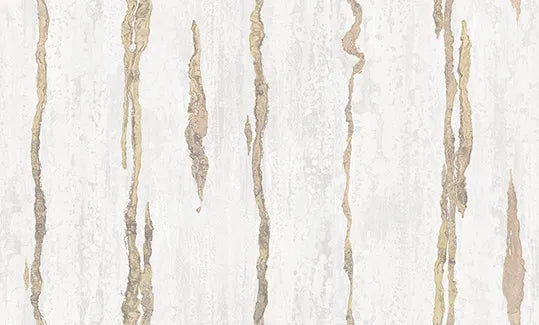 Cromie - Golden Thread textile wallpaper Parato Roll White 49360