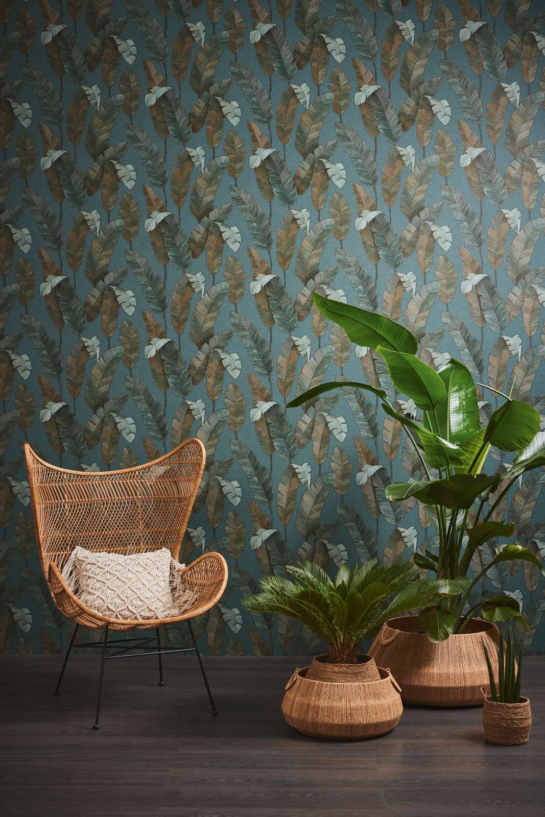 Metropolitan Stories 3 - Bali Palm Leaves botanical wallpaper AS Creation