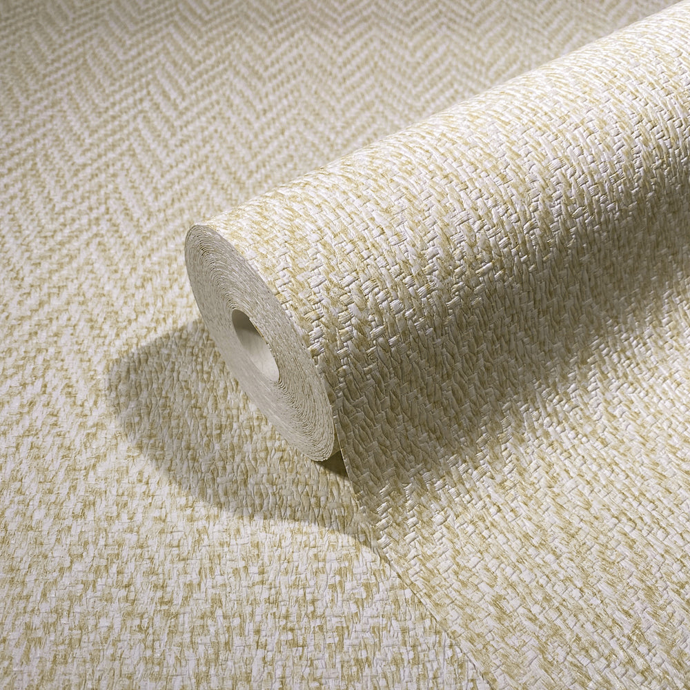 Loft Superior - Woven Herringbone bold wallpaper Marburg    