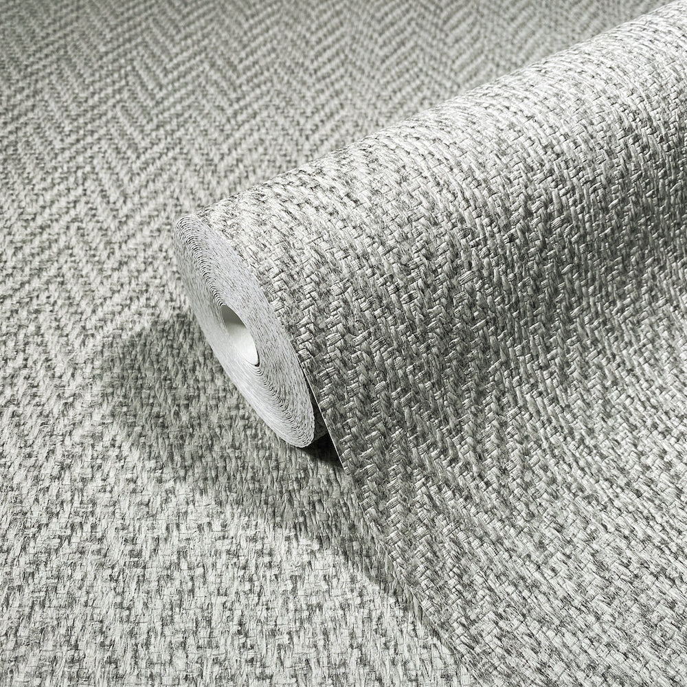 Loft Superior - Woven Herringbone bold wallpaper Marburg    