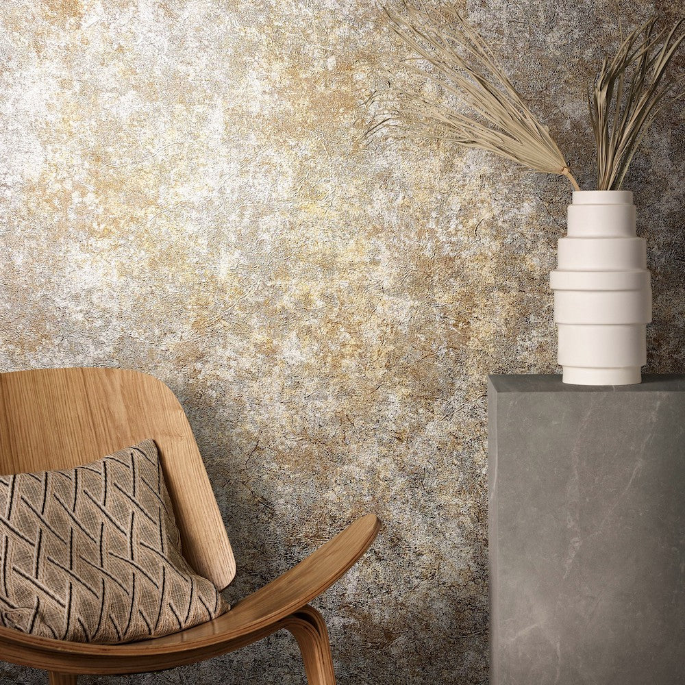 Natural Opulence -  Vintage Plaster industrial wallpaper Marburg    