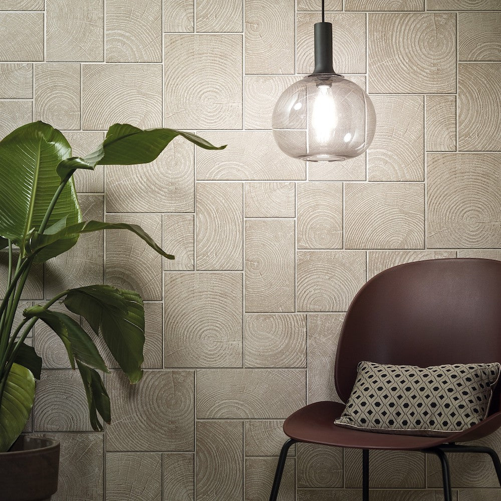 Natural Opulence -  Wood Tiles industrial wallpaper Marburg    