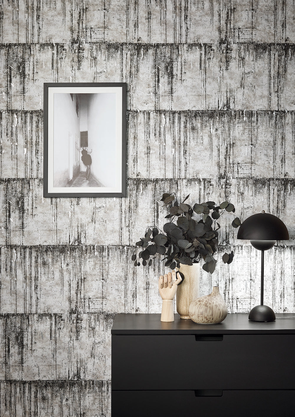 Natural Opulence -  Metallic Concrete Look industrial wallpaper Marburg    