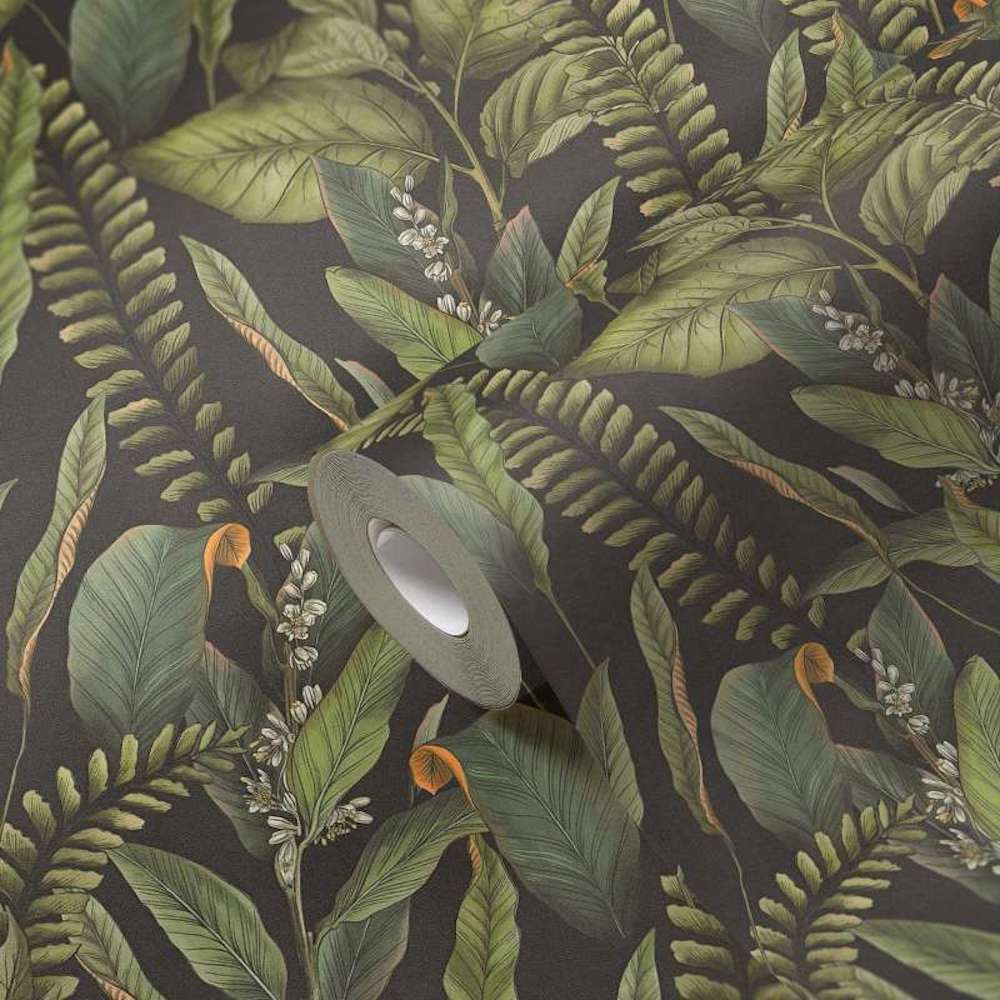 Drawn Into Nature - Foliage botanical wallpaper AS Creation    