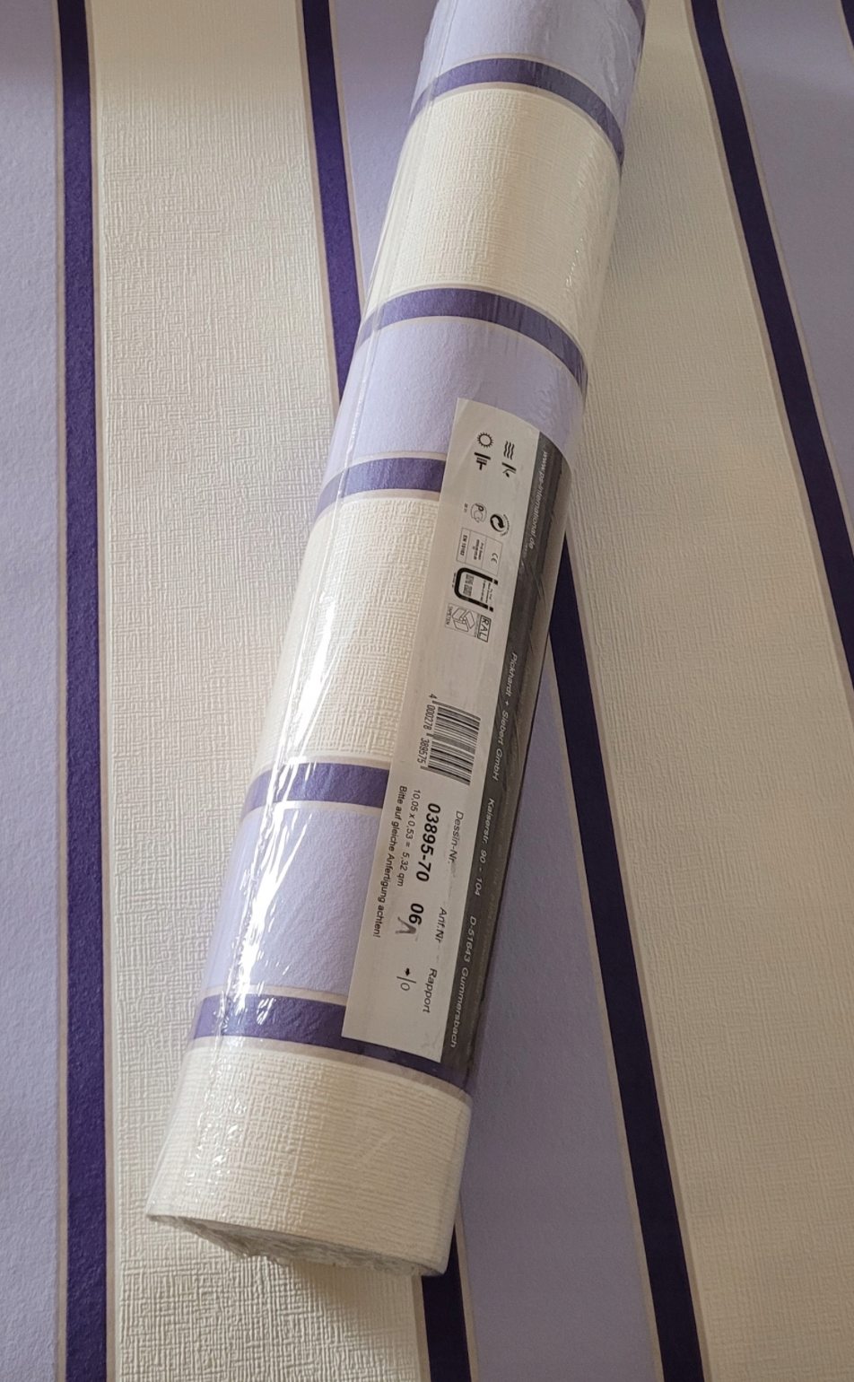 Lilac Stripe - Stock Sale clearance eurowalls