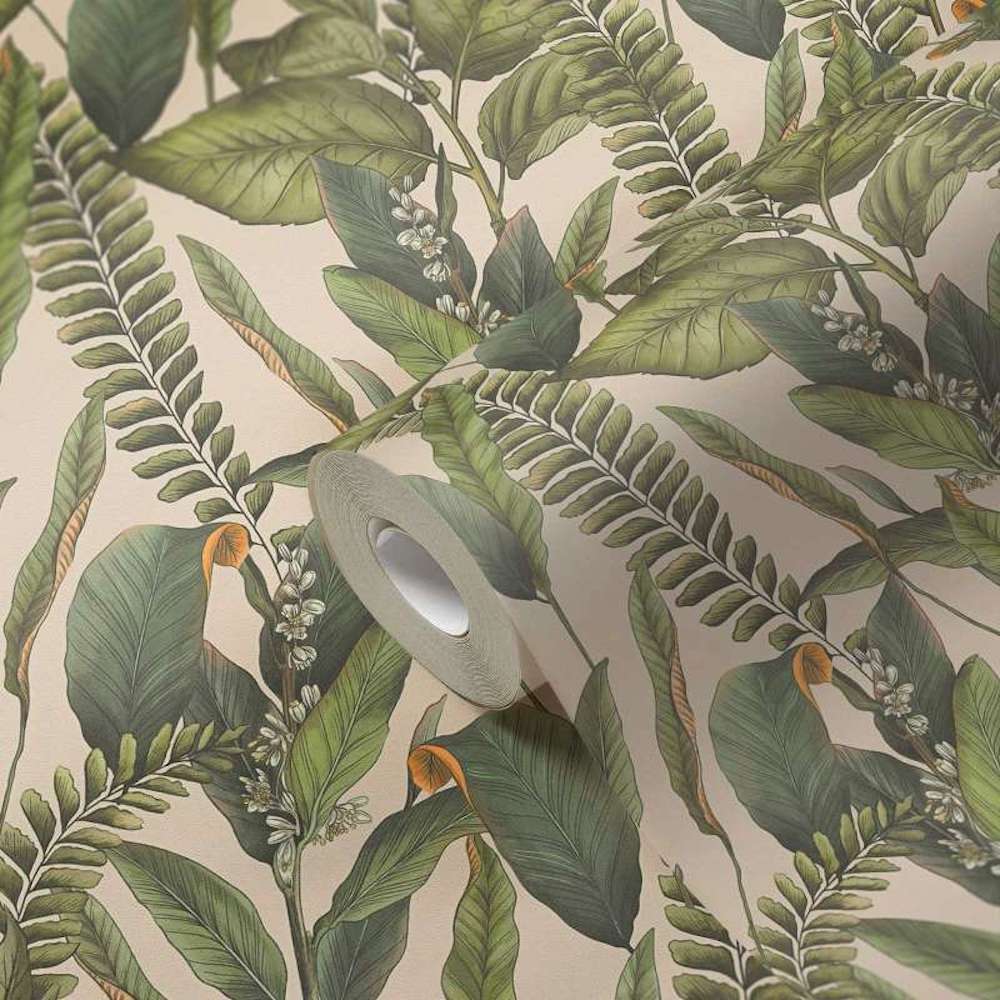 Drawn Into Nature - Foliage botanical wallpaper AS Creation    