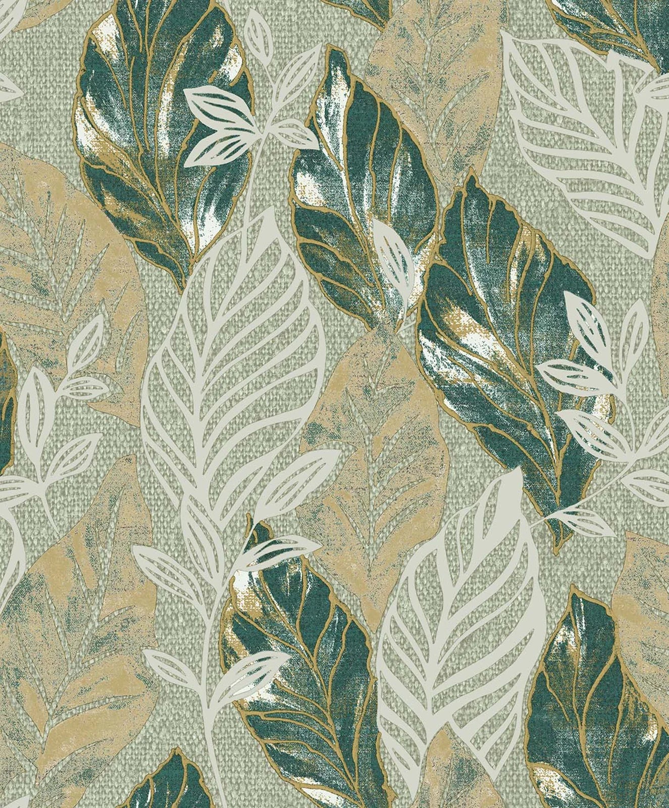 Cvlto - Elysian botanical wallpaper eurowalls™ Roll Green 21105