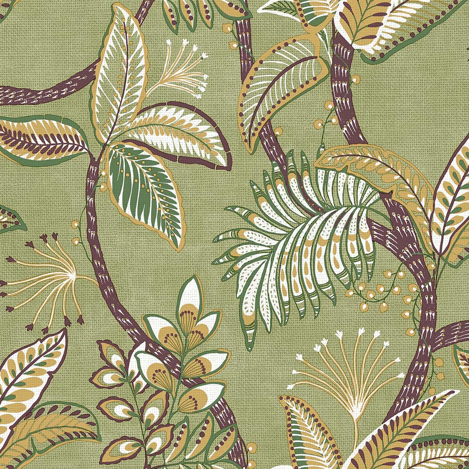 Cvlto - Acanthus botanical wallpaper Parato Roll Green 21125