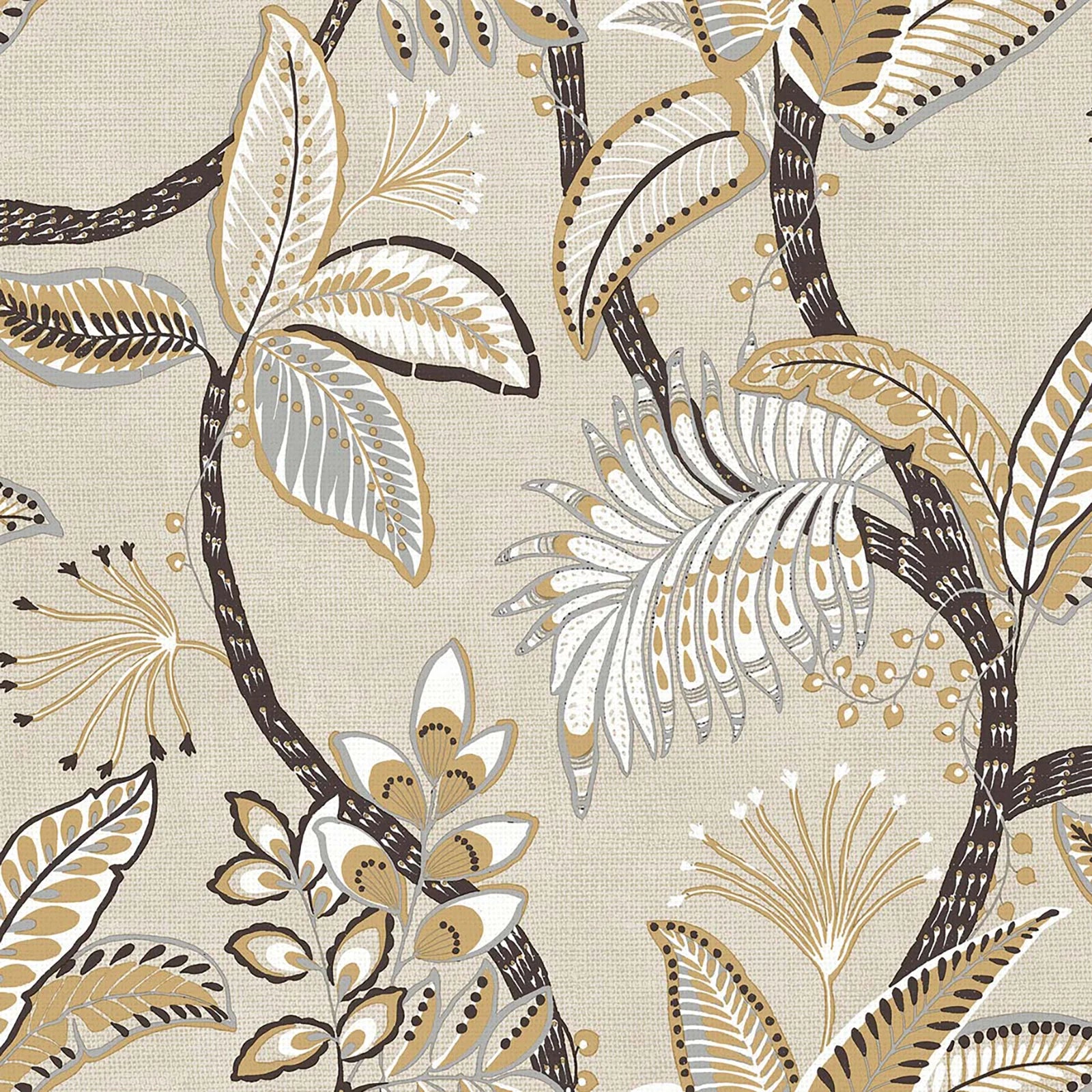 Cvlto - Acanthus botanical wallpaper Parato Roll Gold 21127