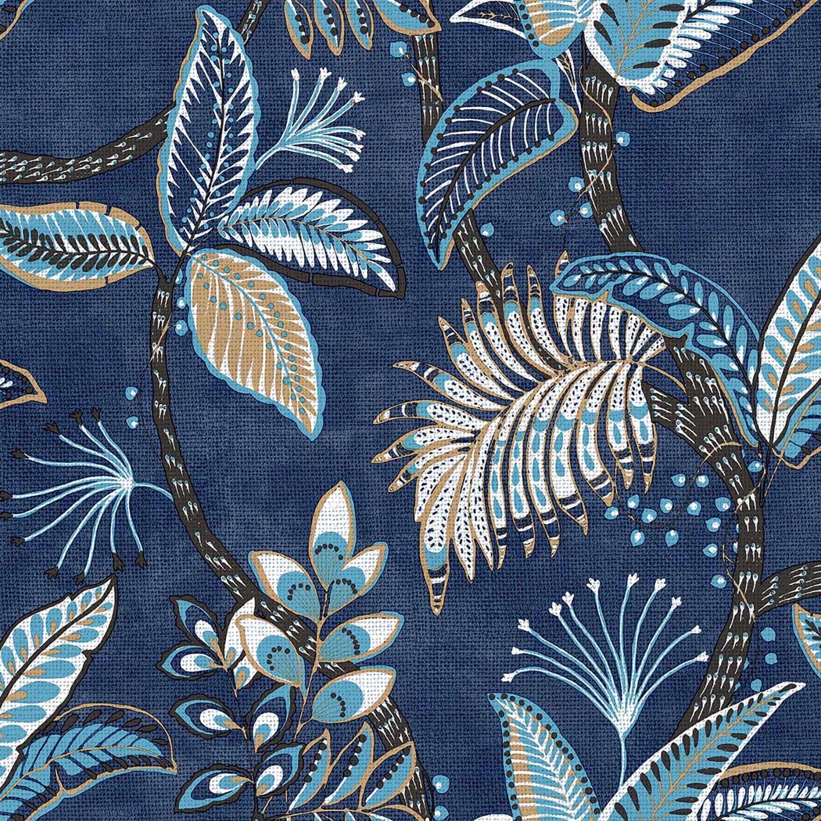 Cvlto - Acanthus botanical wallpaper Parato Roll Blue 21129