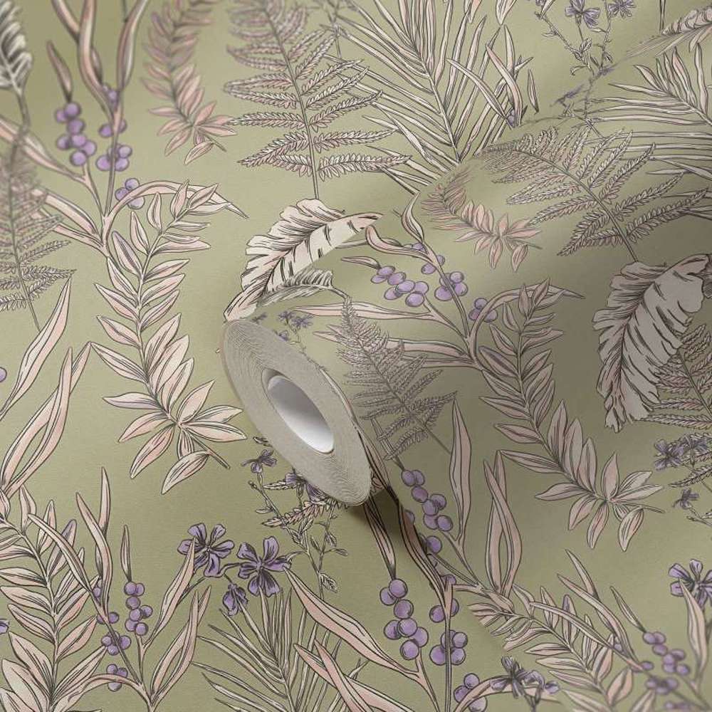 Drawn Into Nature - Meadow Dreams botanical wallpaper AS Creation    