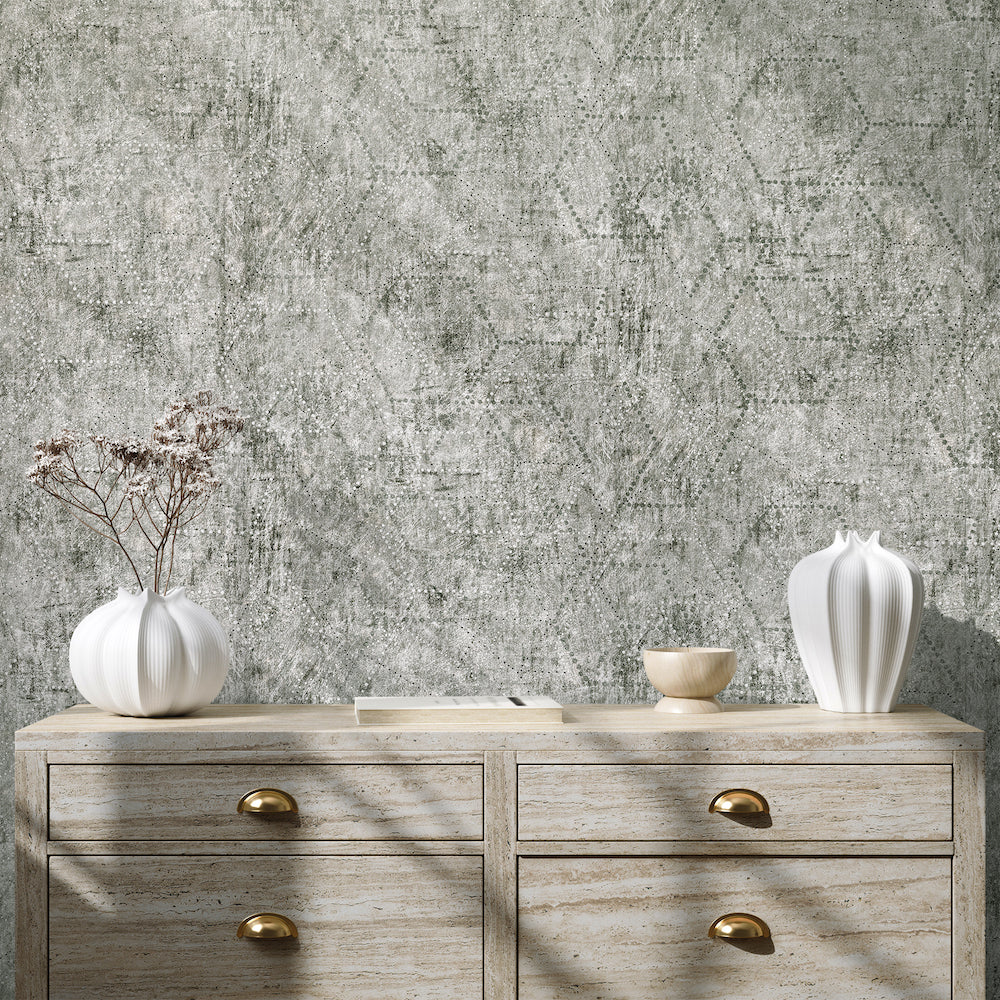 Divino - Luna Glass Beads geometric wallpaper Hohenberger    