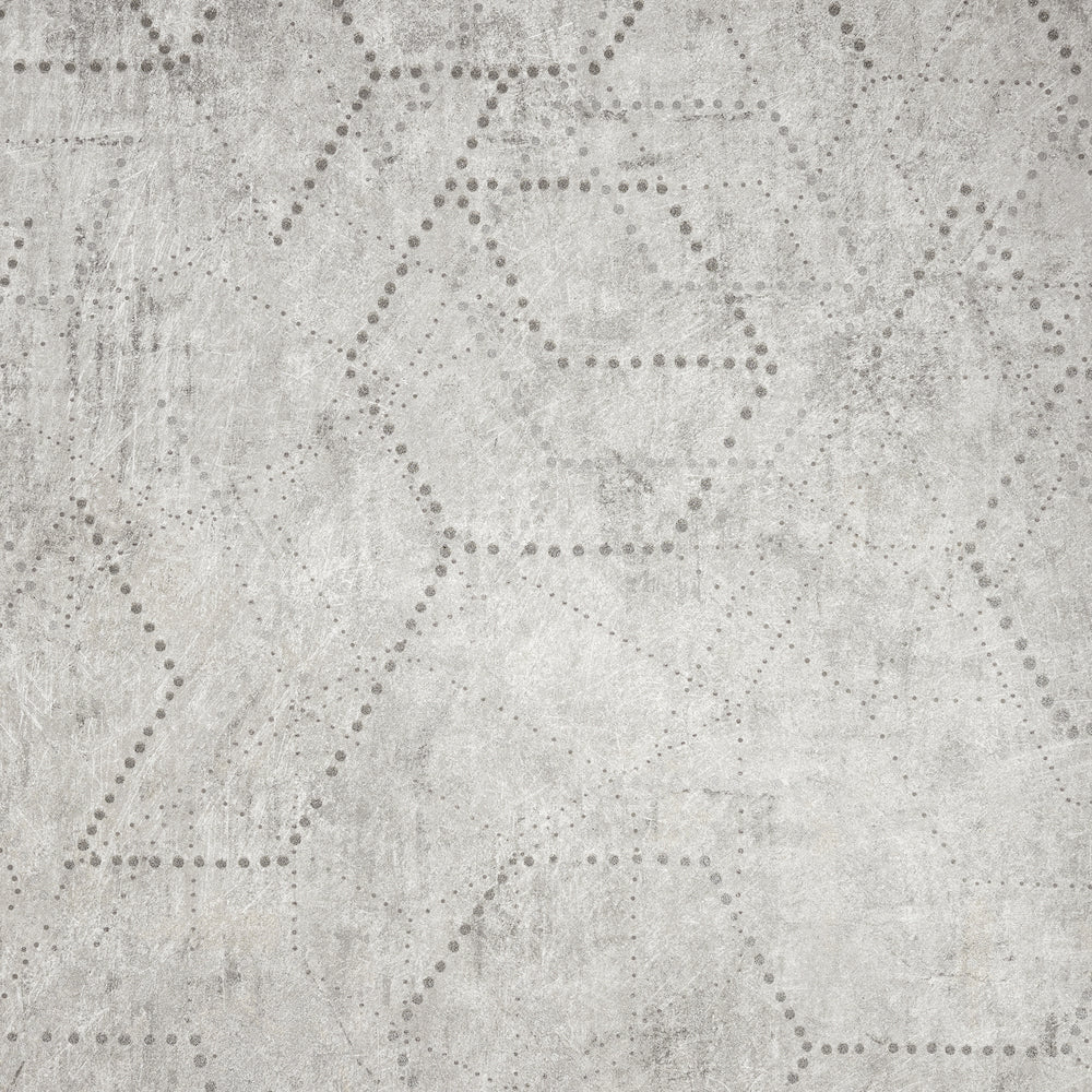 Divino - Luna Glass Beads geometric wallpaper Hohenberger Roll Light Grey  81315