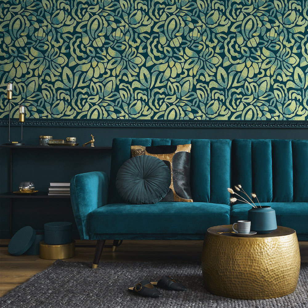 Salt & Pepper - Lana Flock botanical wallpaper Hohenberger    