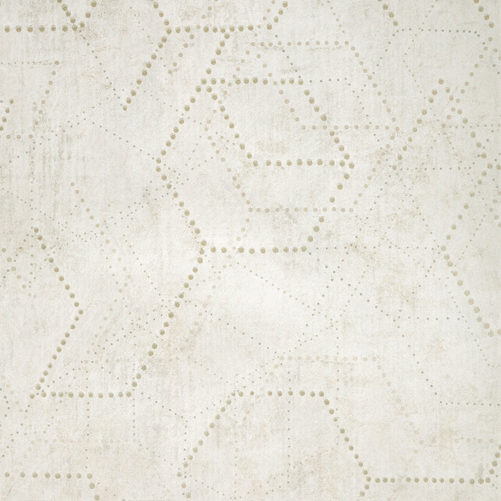 Divino - Luna Glass Beads geometric wallpaper Hohenberger Roll Off White  81313