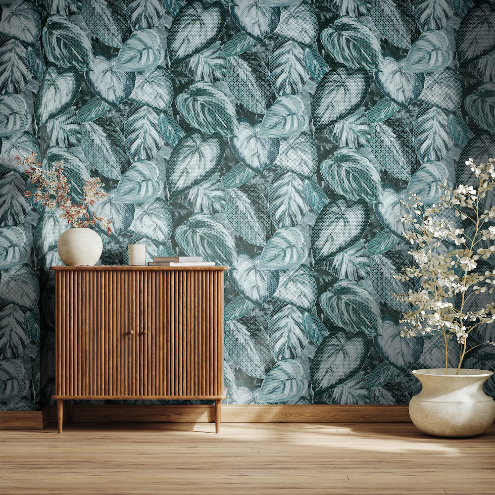 Salt & Pepper - Vita Glass Beads botanical wallpaper Hohenberger    