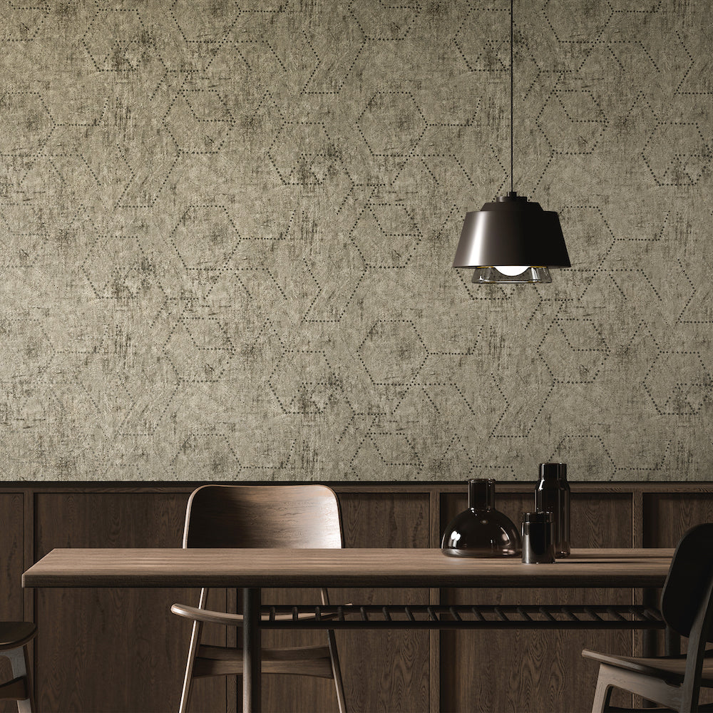 Divino - Luna Glass Beads geometric wallpaper Hohenberger    