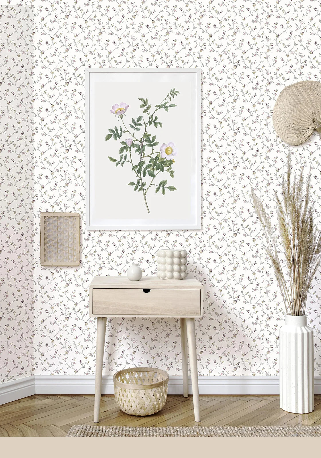 Fiori Country - Meadow botanical wallpaper Parato    