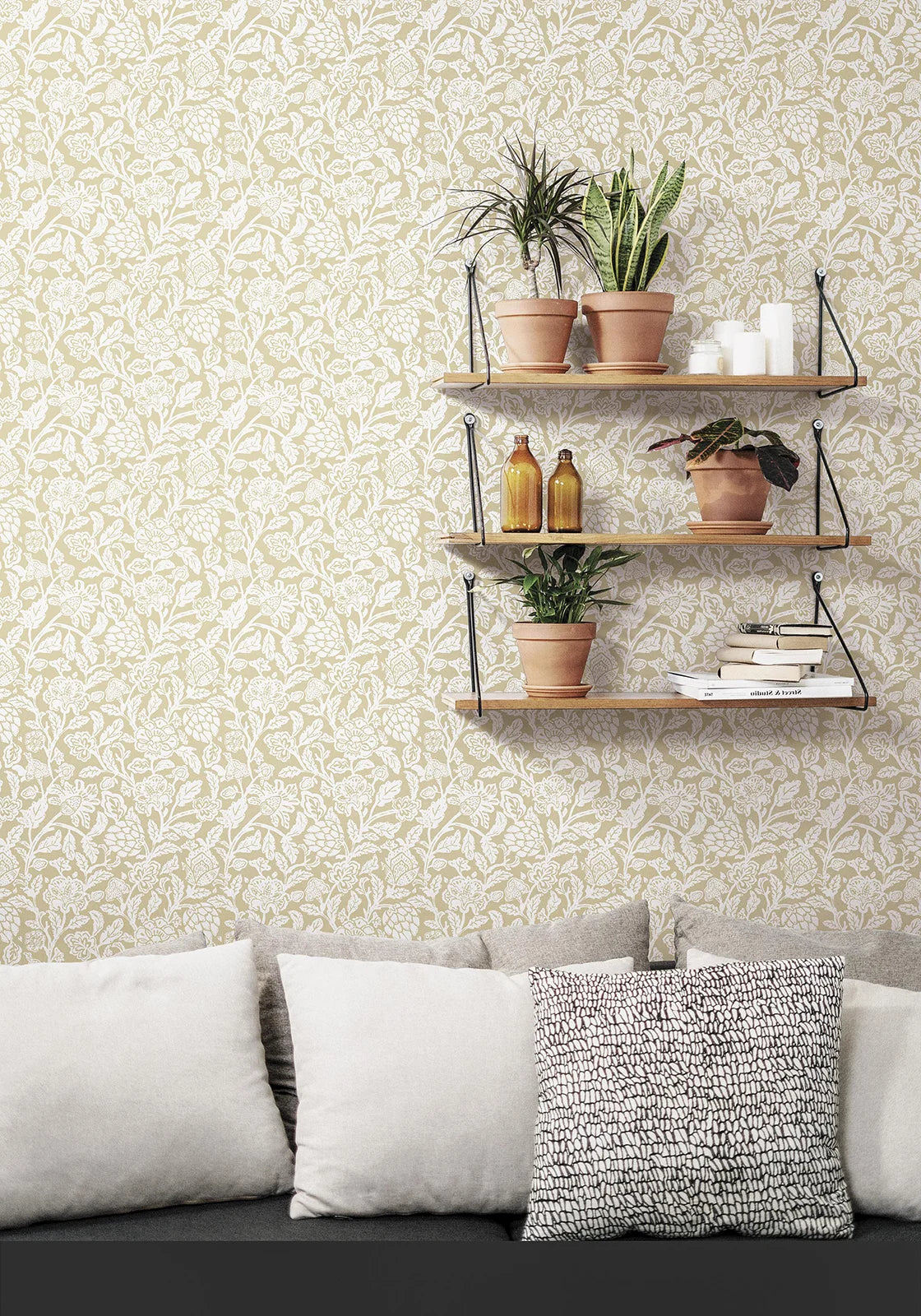 Fiori Country - Petunia botanical wallpaper Parato    