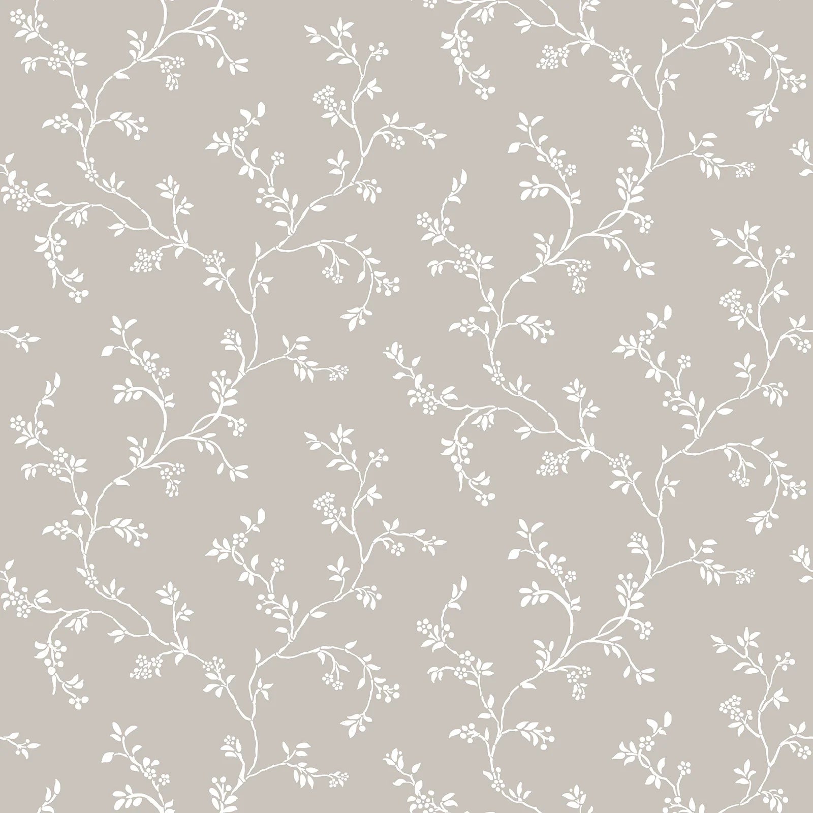 Fiori Country - Vines botanical wallpaper Parato Roll Brown 12351