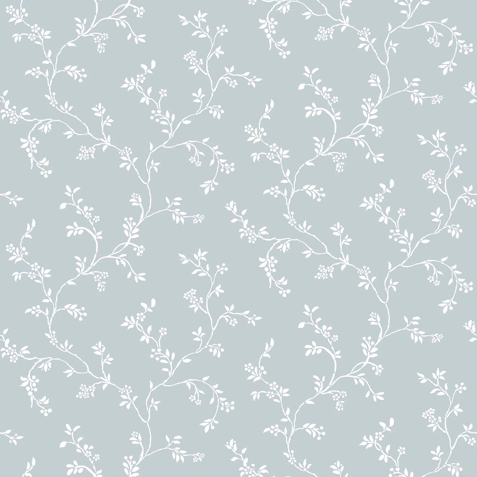 Fiori Country - Vines botanical wallpaper Parato Roll Blue 12353